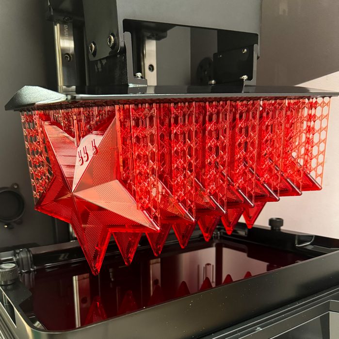 3D печать объемных корпусов звезда-наконечник на ёлку