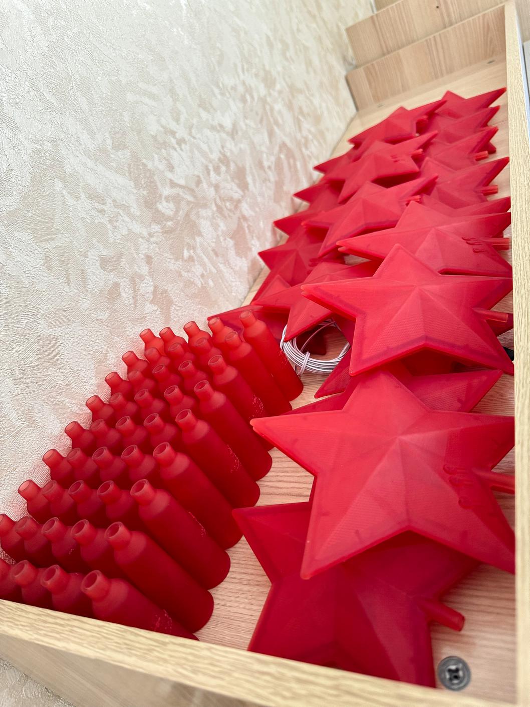 Готовые корпуса звезд на макушку новогодней ёлки