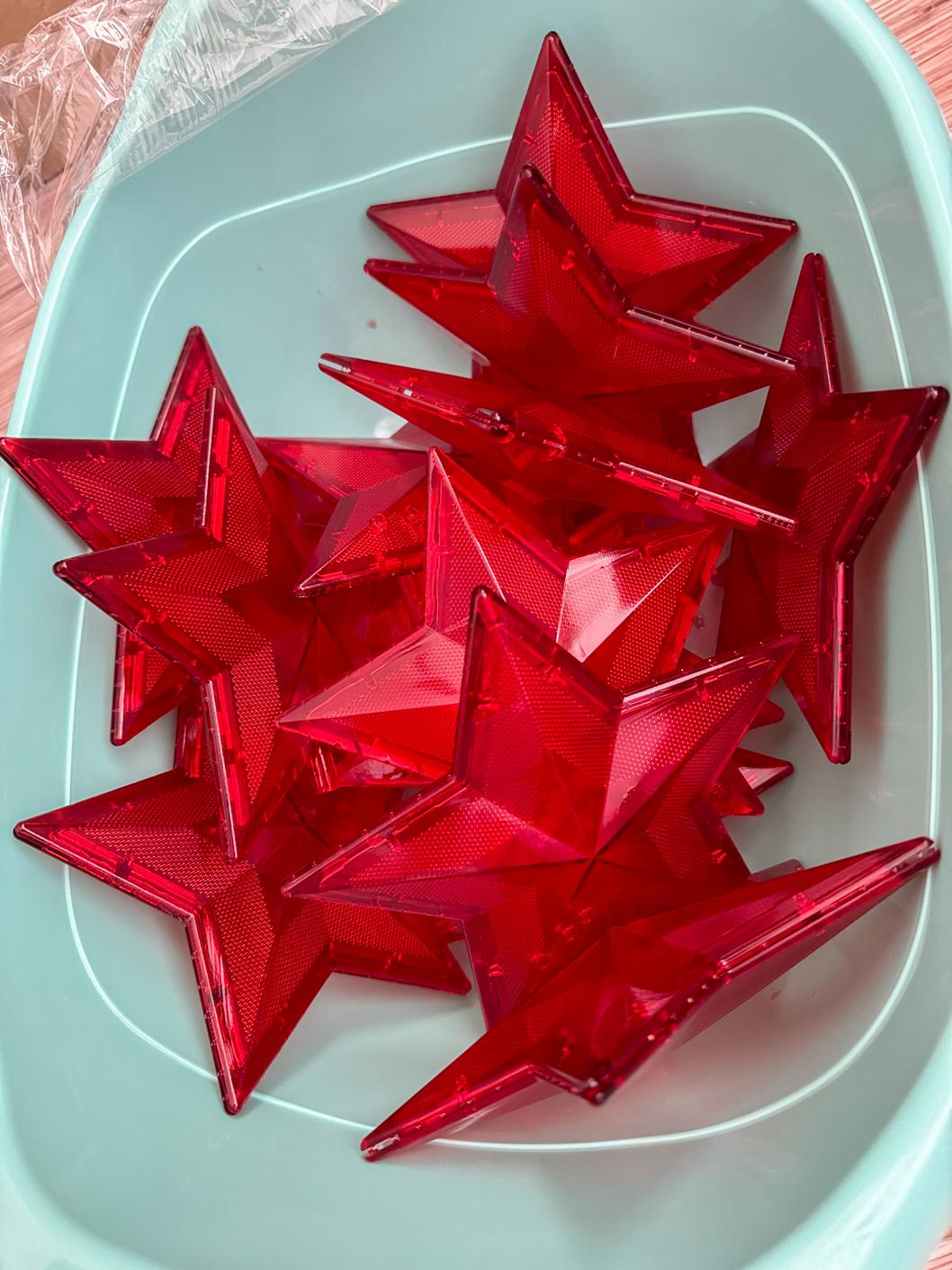 Корпуса авторских звезд на ёлку перед отмывкой