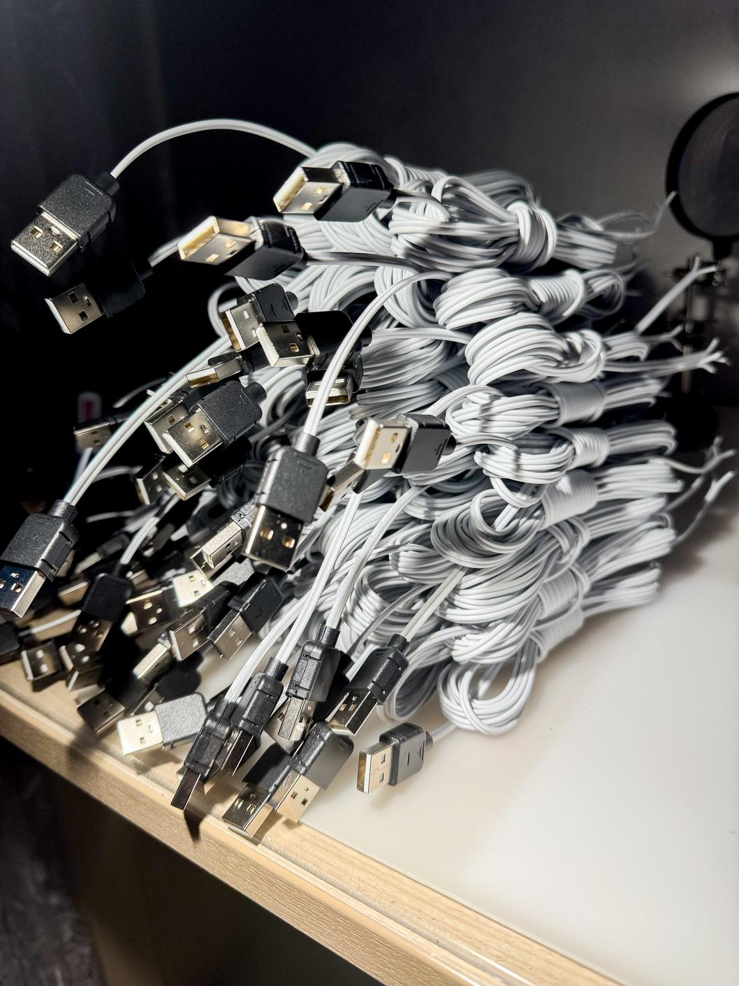 USB кабели питания для партии светильников