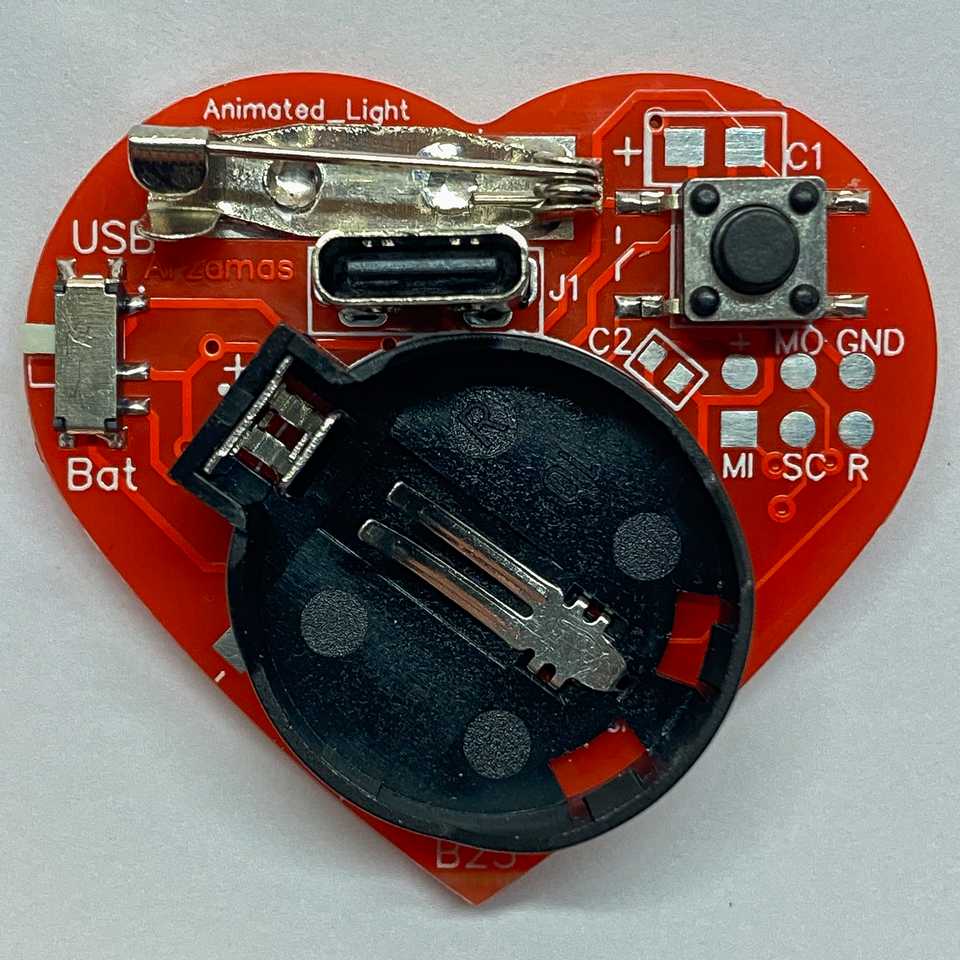 Набор для пайки DIY конструктор электронный. Обратная сторона в собранном виде